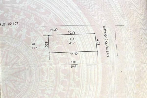 Bán Nhà 2.5 Tầng Mặt Phố Lý Quốc Bảo, Tp Hải Dương, 43.7M2, Mt 4M, Lô Góc, 3 Ngủ, Kd Đươc - 636958
