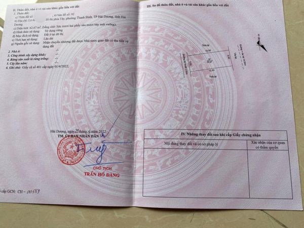 Bán Đất Mặt Phố Nguyễn Thiện, Kđt Vạn Phúc, Tp Hải Dương, 62.67M2, Mt 5M, Vị Trí Đẹp - 637792