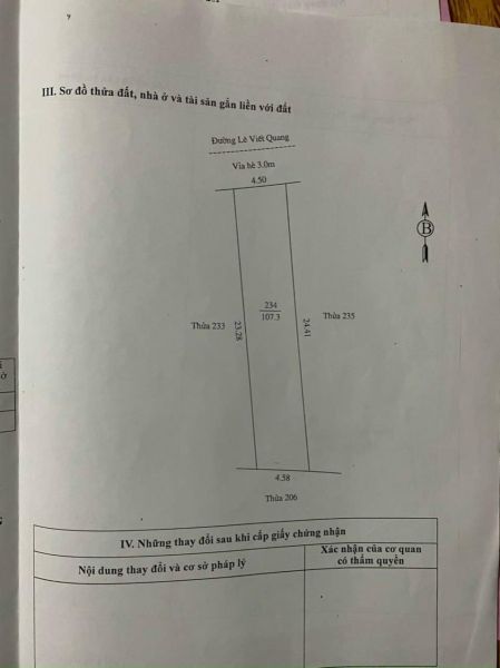 Bán Đất Mặt Phố Lê Viết Quang, Ph Ngọc Châu, Tp Hd, 107.3M2, Mt 4.5M, Kd Buôn Bán Tốt - 638569