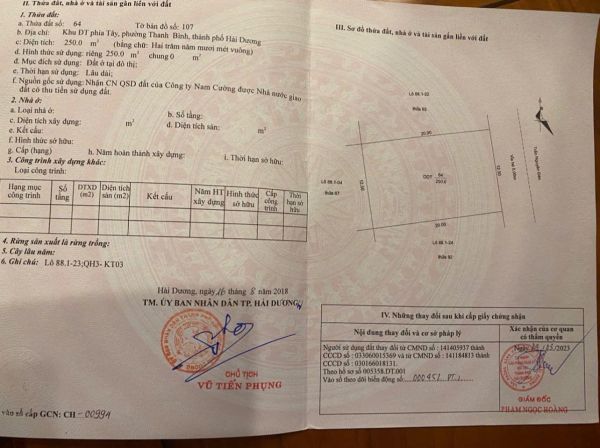 Bán Đất Biệt Thự Mặt Đường Trần Nguyên Đán, Tp Hải Dương, 250M2, Mt 12.5M, Đường To - 638590