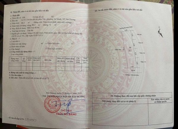 Bán Lô Đất Giá Rẻ Thuộc Lk53 Kđt Vạn Phúc, Tp Hải Dương, 80.5M2, Mt 4.54M, Hướng Nam, Vị Trí Đẹp - 638956