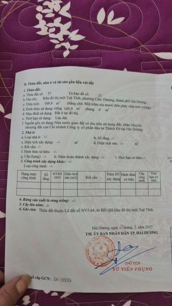 Bán Đất Lô Góc Nhà Vườn Kđt Tuệ Tĩnh, Ph Cẩm Thượng, Tp Hd, 169.9M2, Mt Hơn 24M, Vị Trí Đẹp - 640561