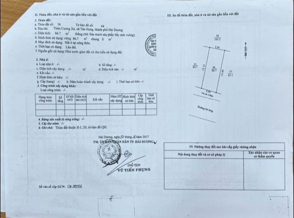 Bán Đất Mặt Đường Phúc Liễu, Ph Tân Hưng, Tp Hải Dương, 66.7M2, Mặt Tiền 5M, Vị Trí Đẹp - 640681