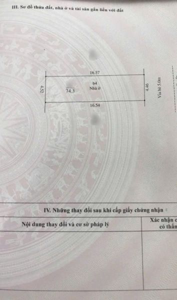 Bán Nhà Mặt Đường Kinh Doanh Ngô Quyền, Tp Hp Mới, Tp Hd Cũ, 74.3M2, 4 Tầng, Mt 4.46M - 641419