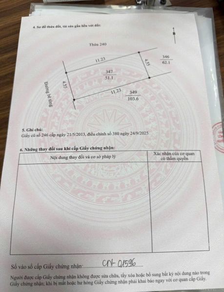 Bán Lô Đất Ngõ Phố Bình Lộc, Ph Tân Bình, Tp Hd, 51.1M2, Mt 4.55M Vuông, Ngõ Oto, 2.09 Tỷ - 642766