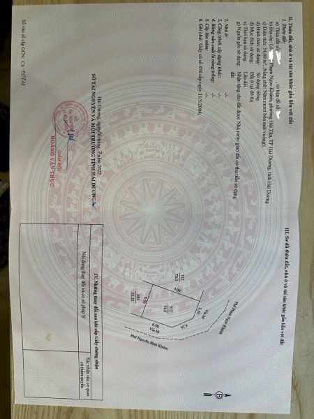 Bán Lô Đất Góc Mặt Phố Phạm Ngọc Khánh, Đông Nam Cường, Tp Hd, 109.25M2, 2 Mặt Đường - 642874