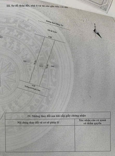 Bán Lô Đất Mặt Phố Bạch Năng Thi, Đông Nam Cường, Tp Hd, 72M2, Mt 4M, Đường 21.5M - 643681