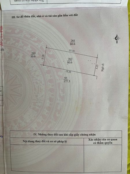 Bán Lô Đất Mặt Ngõ Đường Nguyễn Văn Linh, Ph Tân Bình, Tp Hd, 80.6M2, Mt 5.25M, 3.X Tỷ - 643855