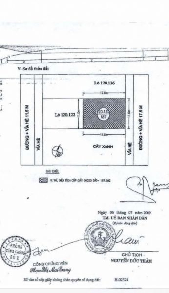 Bán Lô Đất Biệt Thự Mặt Đường Hoàng Văn Cơm, Khu Đỉnh Long, Tp Hd, 183M2, Mt 11M, Giá Tốt - 644161