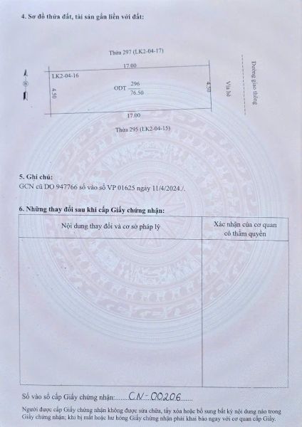 Bán Lô Đất Đường Đôi Trục Chính Kdc Bắc Nguyễn Lương Bằng, Tp Hd, 76.5M2, Mt 4.5M - 644350